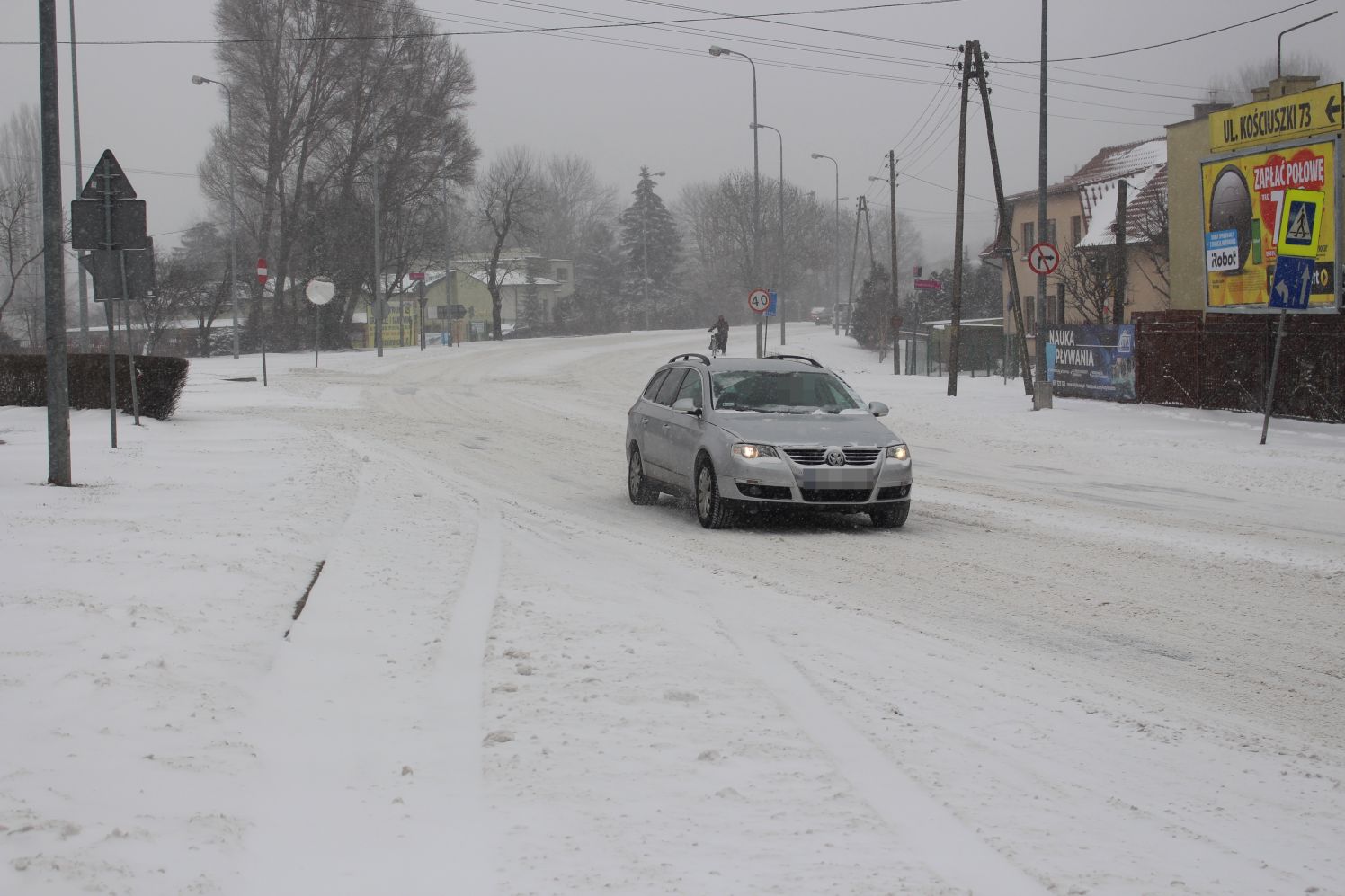 Na kutnowskich drogach panują trudne warunki