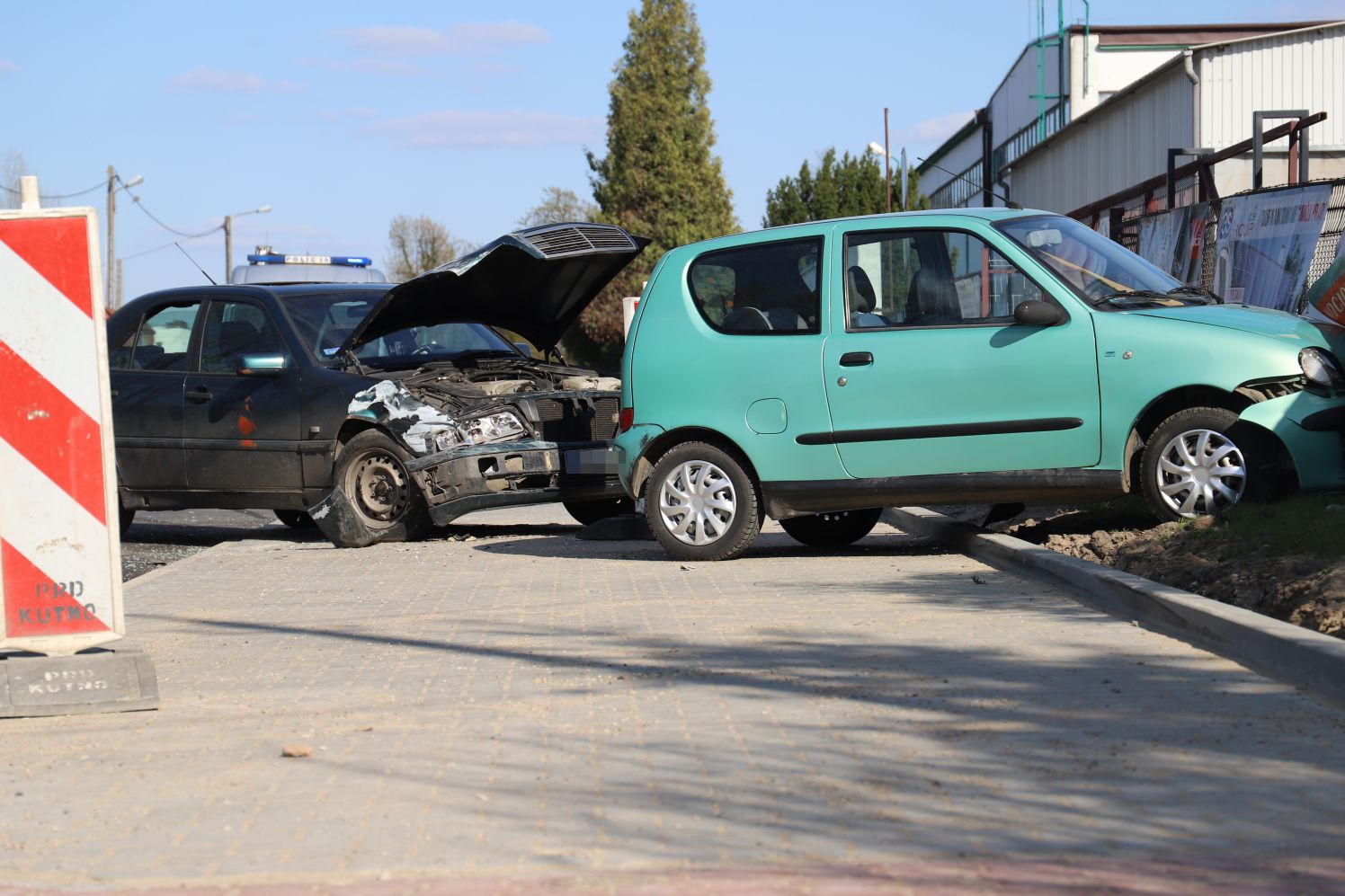 Sprawca wypadku w Kutnie trafił do szpitala