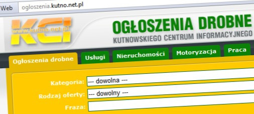 Nowy serwis ogłoszeniowy KCI! - Zdjęcie główne