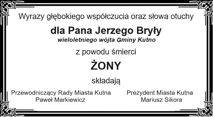 Kondolencje - Zdjęcie główne