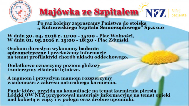 Majówka ze szpitalem - Zdjęcie główne