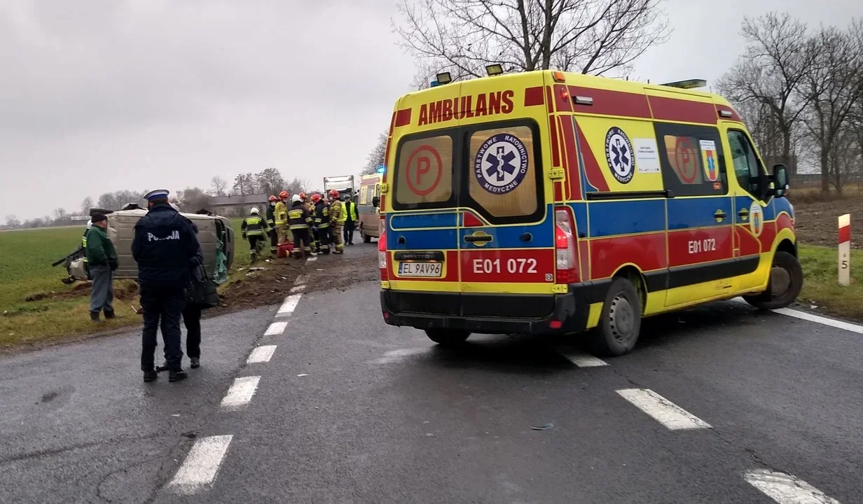 Śmiertelny wypadek na trasie między Kutnem a Łodzią