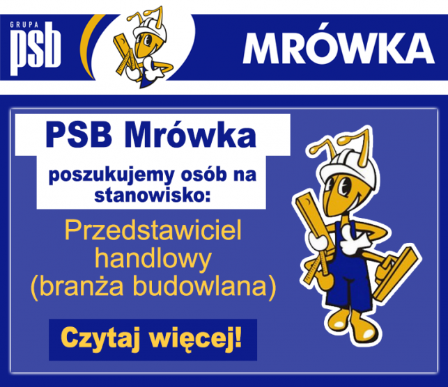 Oferta pracy w PSB Mrówka! - Zdjęcie główne