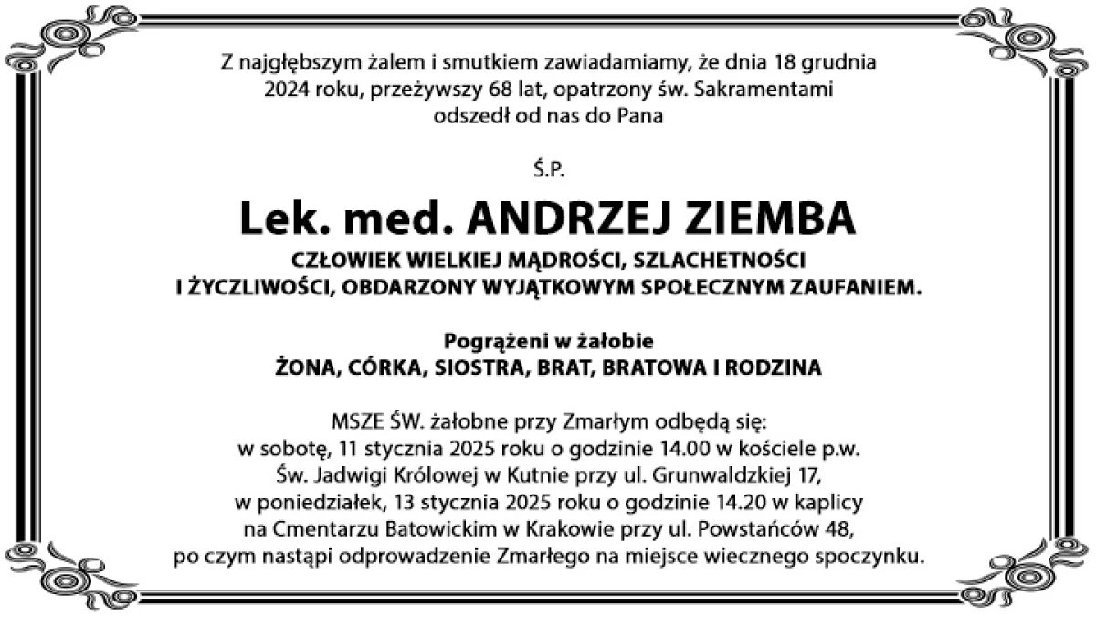 Kondolencje - Zdjęcie główne