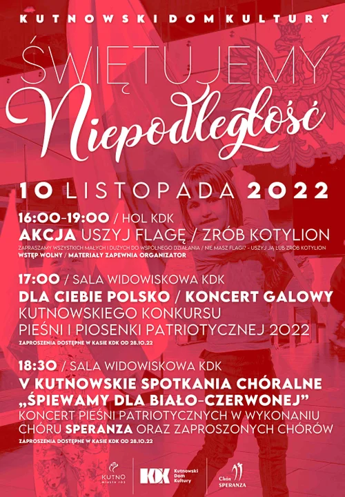 Świętujemy niepodległość w Kutnowskim Domu Kultury