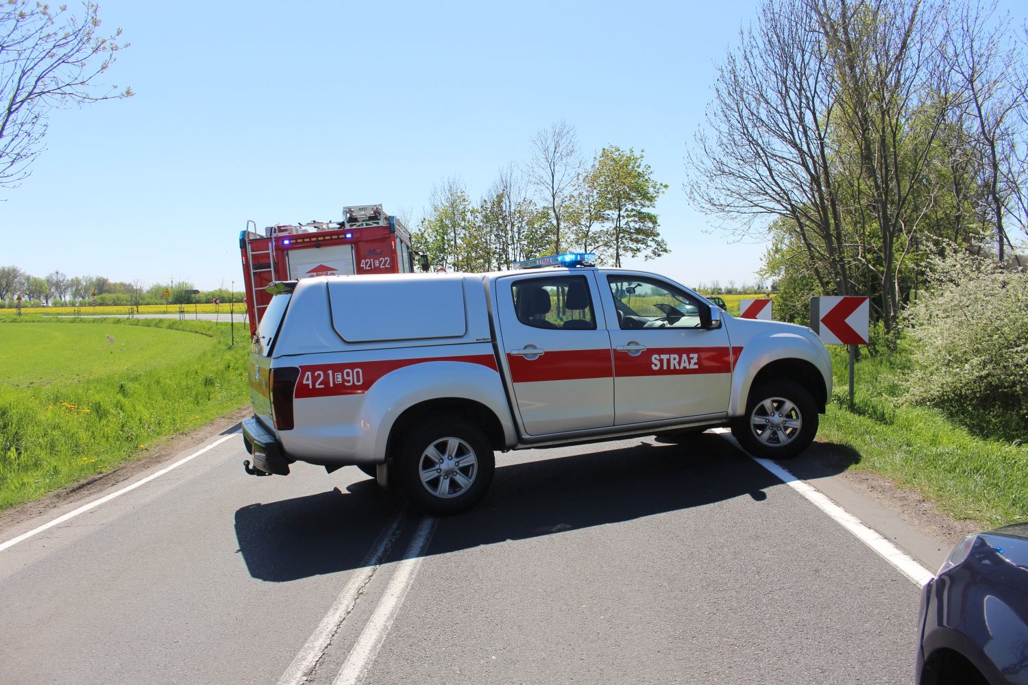 Pod Kutnem zderzyły się trzy samochody osobowe