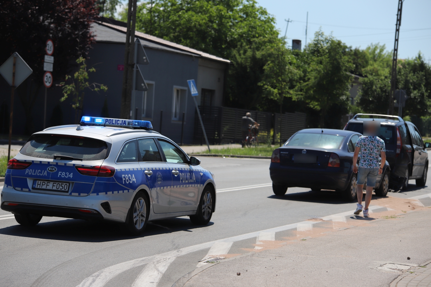 To kolejne w ostatnich dniach zdarzenie drogowe na ul. Łęczyckiej