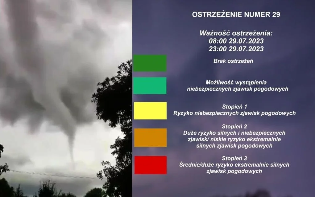 Tornado niedaleko Kutna! "Dziś również mogą powstać takie cuda" [WIDEO] - Zdjęcie główne