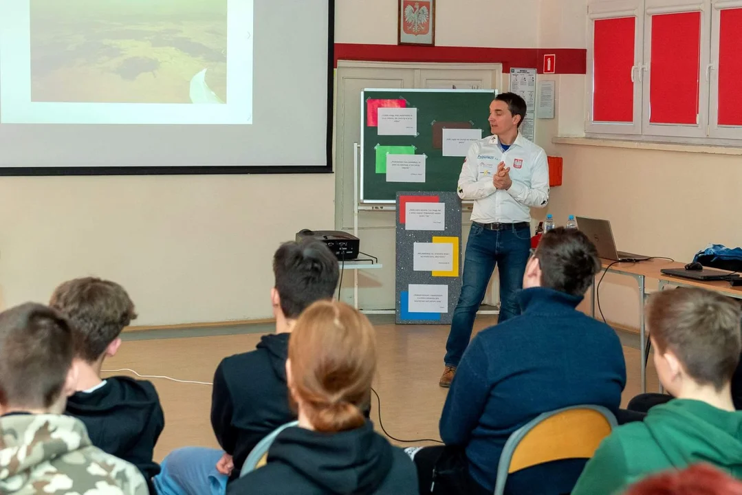 W Zespole Szkół Nr 1 im. St. Staszica w Kutnie gościł Pan Łukasz Wójcik