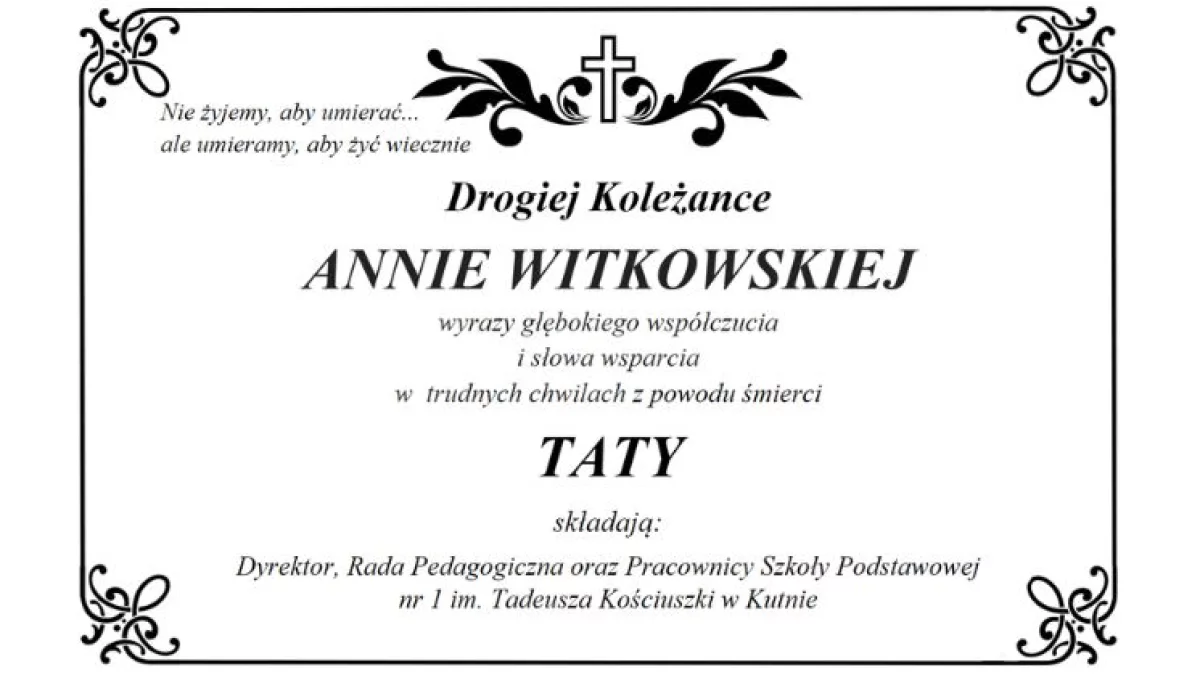 Kondolencje
