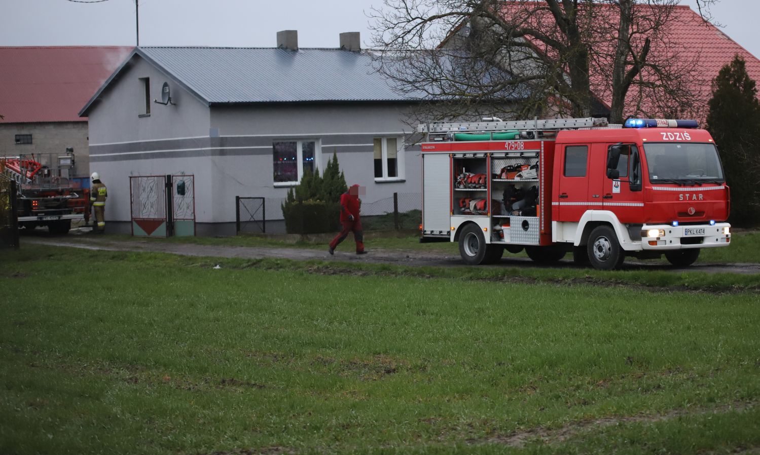 Strażacy z Kutna pomagali gasić pożar w sąsiednim powiecie