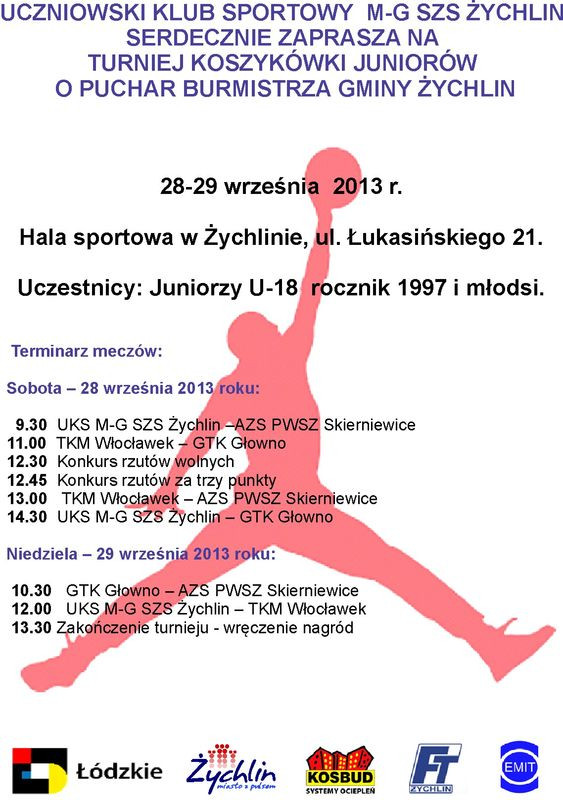 Turniej koszykówki w Żychlinie - Zdjęcie główne