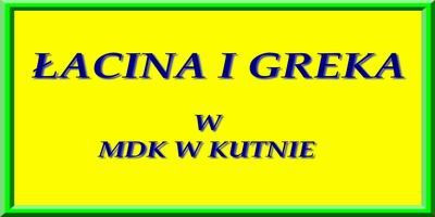 Zajęcia z łaciny i greki w MDKu - Zdjęcie główne