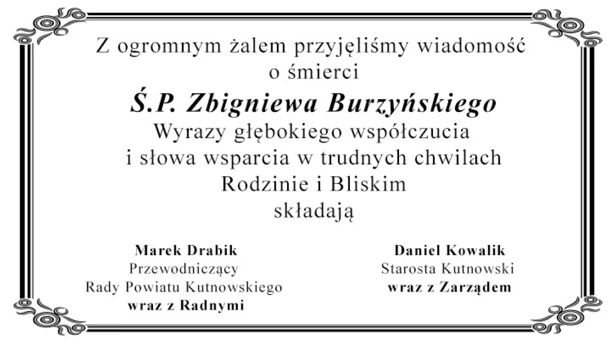 Kondolencje - Zdjęcie główne