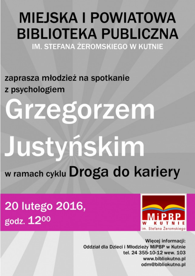 "Droga do kariery" - Grzegorz Justyński  - Zdjęcie główne