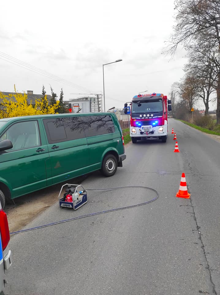 Strażacy z powiatu kutnowskiego pomagali sarnie, która utknęła w ogrodzeniu