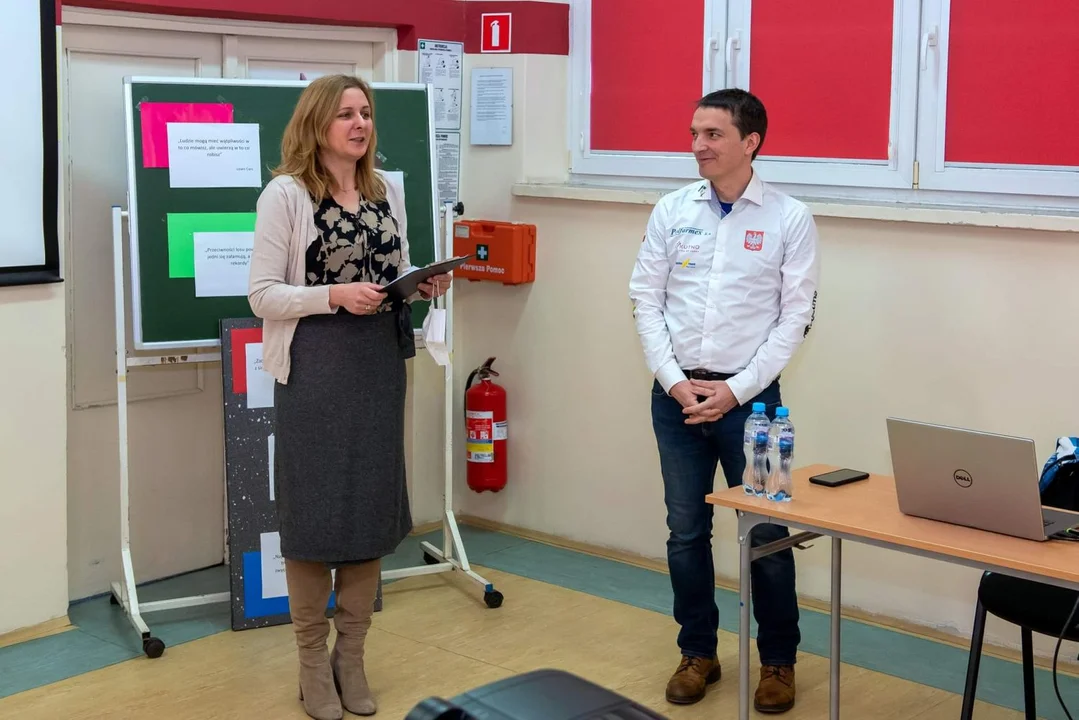 W Zespole Szkół Nr 1 im. St. Staszica w Kutnie gościł Pan Łukasz Wójcik