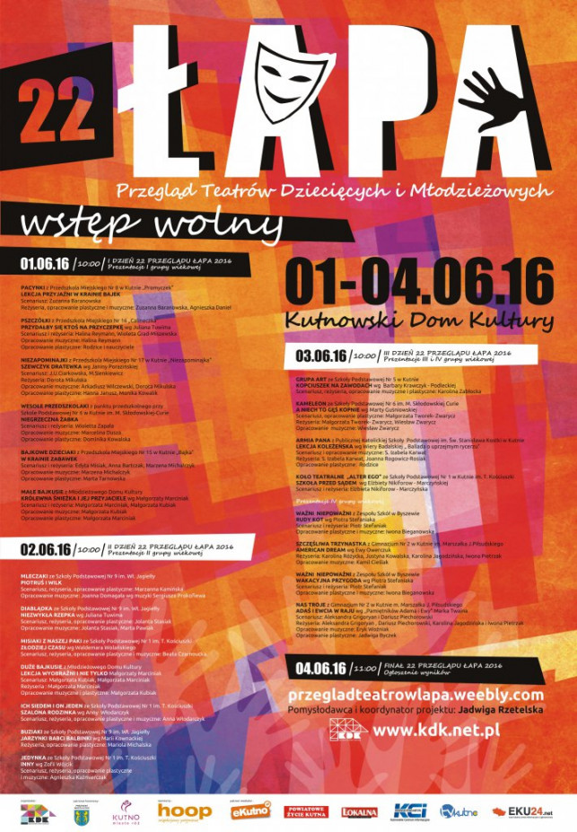 Dzieciaki robią teatr. Przegląd ŁAPA już po raz 22. w Kutnowskim Domu Kultury - Zdjęcie główne