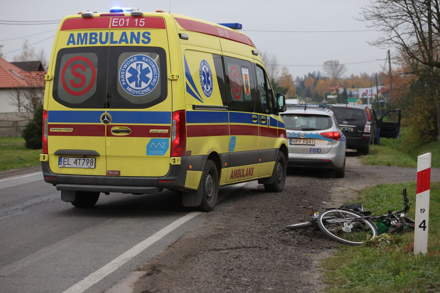 Potrącenie rowerzysty w Kutnie. Policja apeluje o ostrożność - Zdjęcie główne