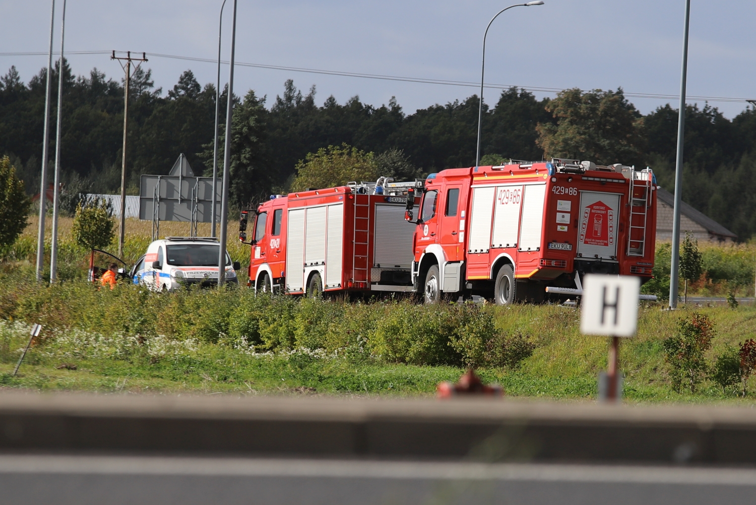 W Sójkach pod Kutnem doszło do wypadku z udziałem motocyklisty