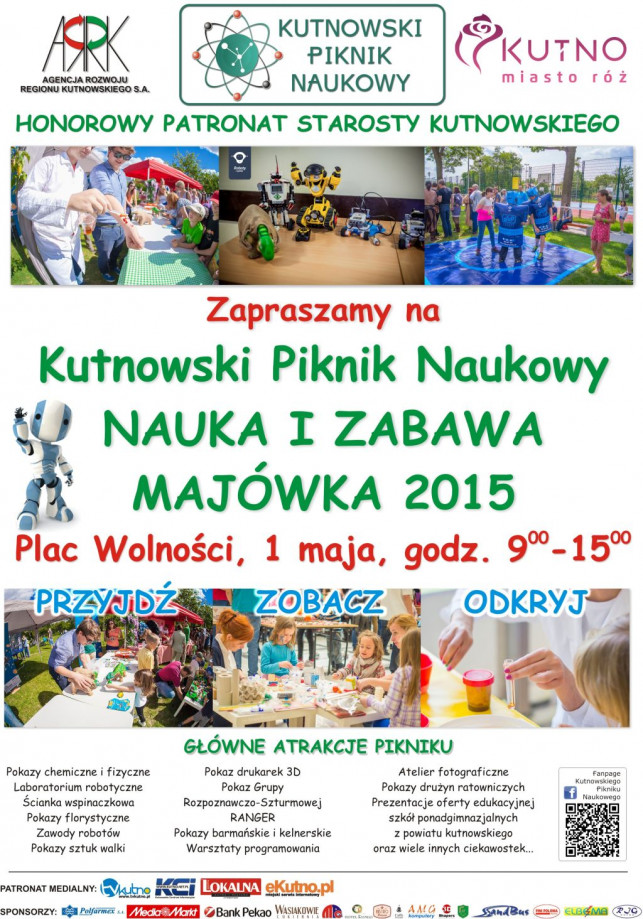 "Przyjdź, zobacz, odkryj". Kutnowski Piknik Naukowy - Zdjęcie główne