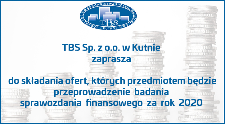 TBS Sp. z o.o. w Kutnie zaprasza do składania ofert. - Zdjęcie główne