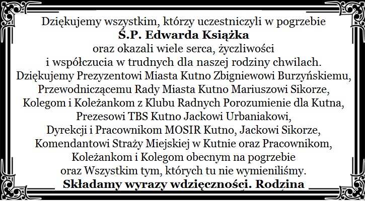 Podziękowania - Zdjęcie główne