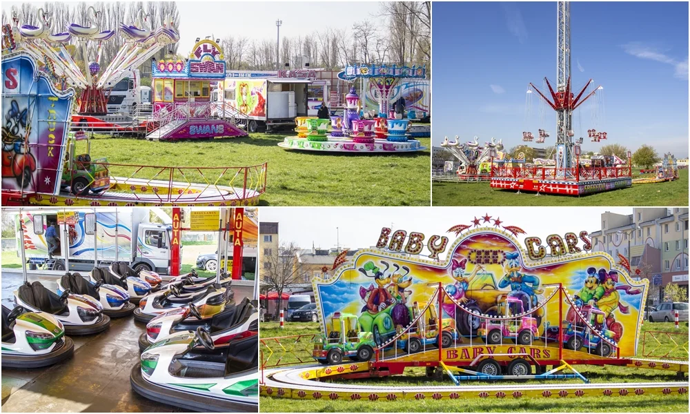 Lunapark stanął nad Ochnią. Zobacz, jakie atrakcje czekają na mieszkańców [ZDJĘCIA] - Zdjęcie główne