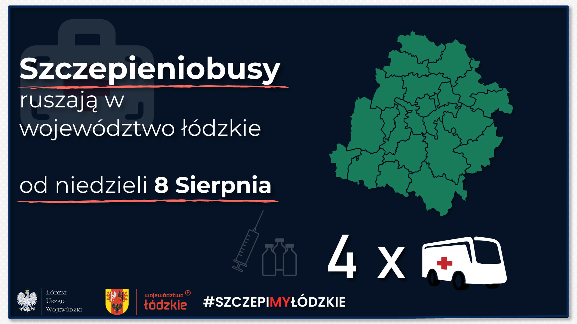 Po województwie jeżdżą busy w których można zaszczepić się przeciwko COVID-19. Wkrótce jeden z nich pojawi się w powiecie kutnowskim