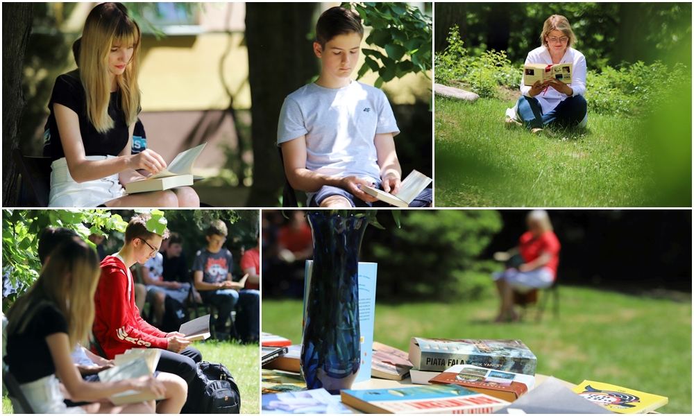 [ZDJĘCIA] Kutnowska młodzież czytała z biblioteką. Trwa VII edycja Święta Wolnej Książki - Zdjęcie główne