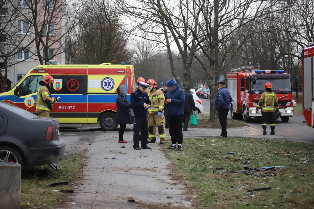 Wypadek na skrzyżowaniu Łokietka i Chrobrego w Kutnie