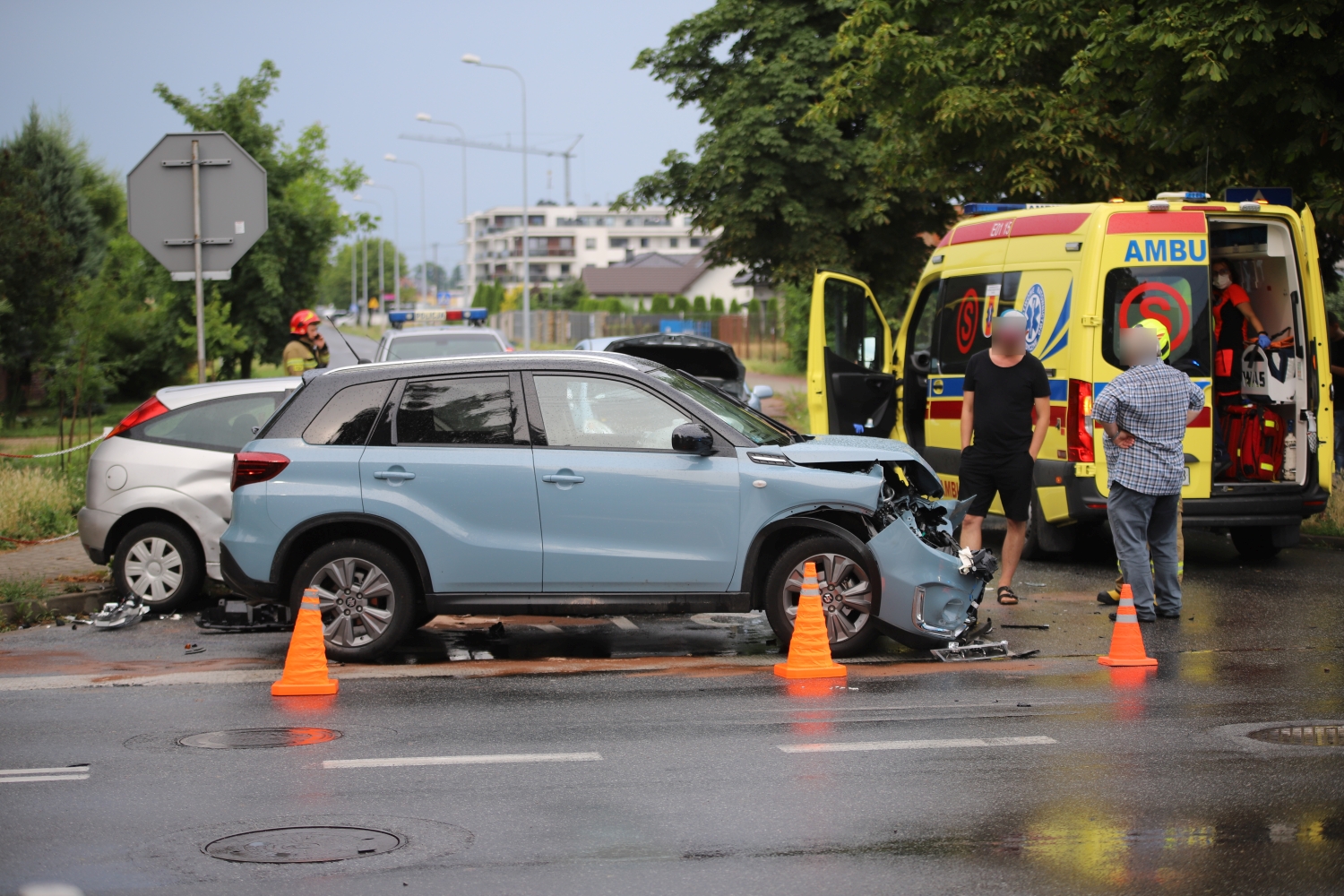 Wypadek z udziałem trzech aut. Są utrudnienia w ruchu [ZDJĘCIA] - Zdjęcie główne