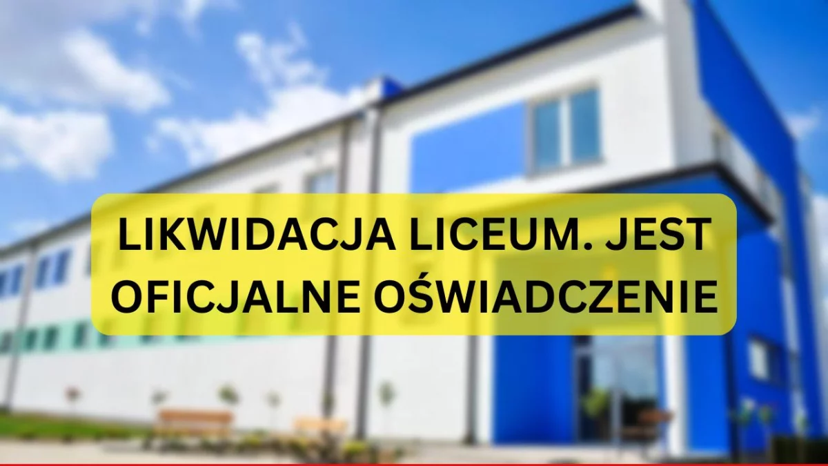 Co z likwidacją kutnowskiego liceum? Znamy oficjalne stanowisko fundacji - Zdjęcie główne