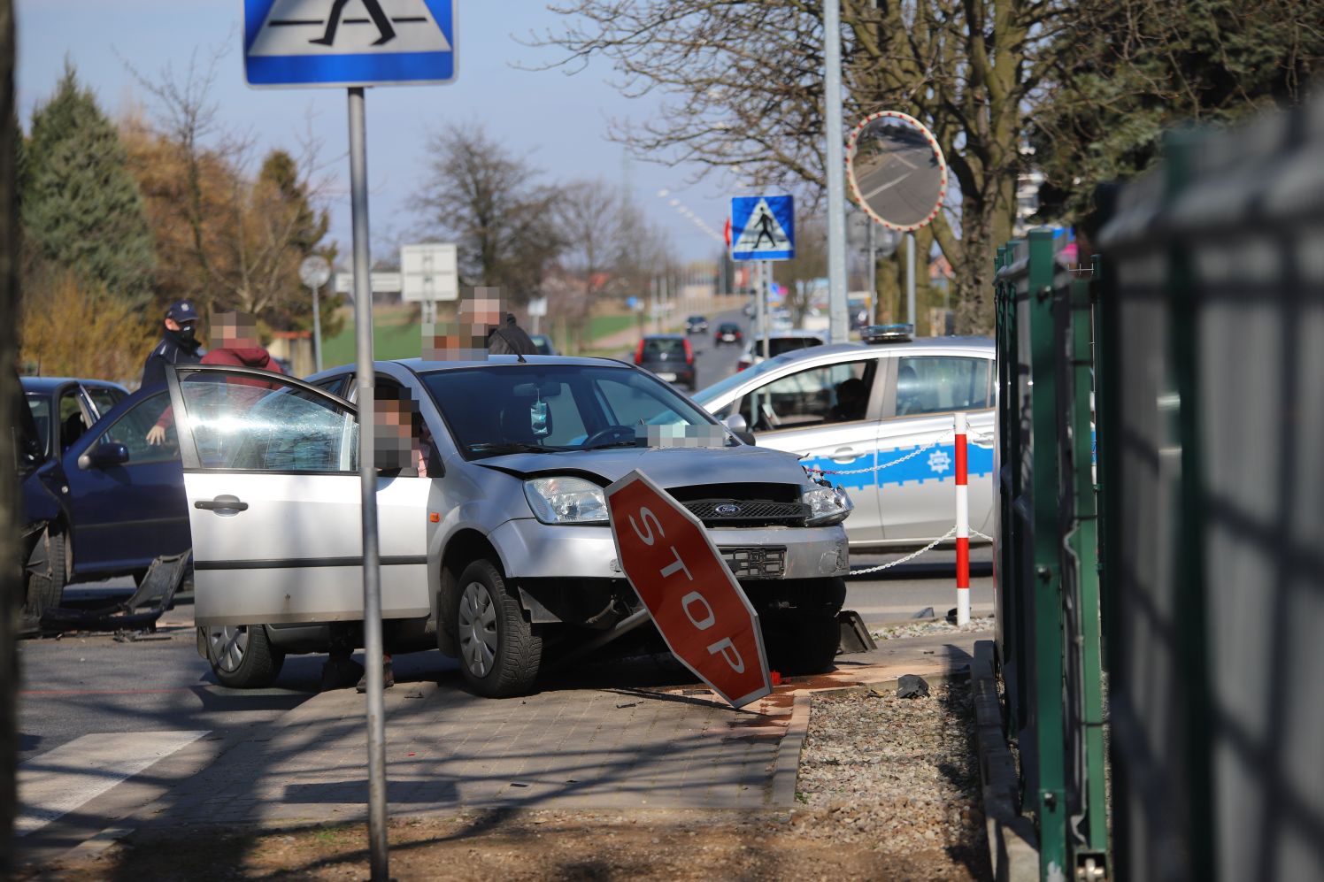 Do zdarzenia z udziałem dwóch aut doszło w Kutnie na skrzyżowaniu Północnej z Kasztanową