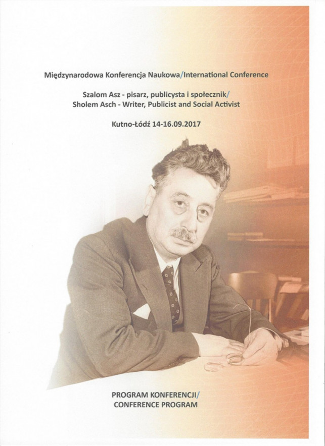 Szalom Asz - pisarz, publicysta i społecznik - konferencja naukowa - Zdjęcie główne