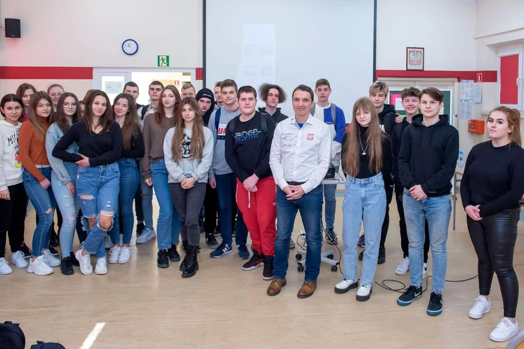 W Zespole Szkół Nr 1 im. St. Staszica w Kutnie gościł Pan Łukasz Wójcik