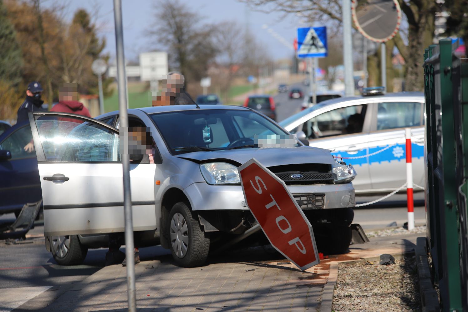 Do zdarzenia z udziałem dwóch aut doszło w Kutnie na skrzyżowaniu Północnej z Kasztanową