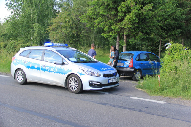 Nie zauważył motocykla. Zderzenie pojazdów pod Kutnem - Zdjęcie główne
