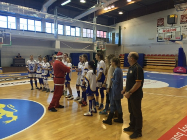 Mikołaj na meczu młodziczek KKS PRO-BASKET SIRMAX Kutno  - Zdjęcie główne