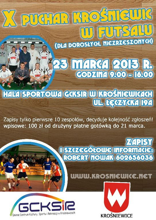 X Puchar Krośniewic w Futsalu - Zdjęcie główne