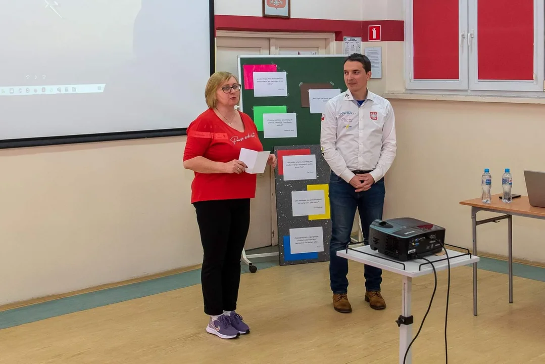 W Zespole Szkół Nr 1 im. St. Staszica w Kutnie gościł Pan Łukasz Wójcik