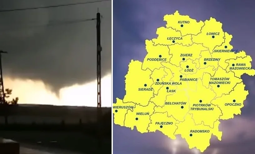 Trąba powietrzna w Łódzkiem?! Jest nagranie, sprawę badają Łowcy burz [WIDEO] - Zdjęcie główne