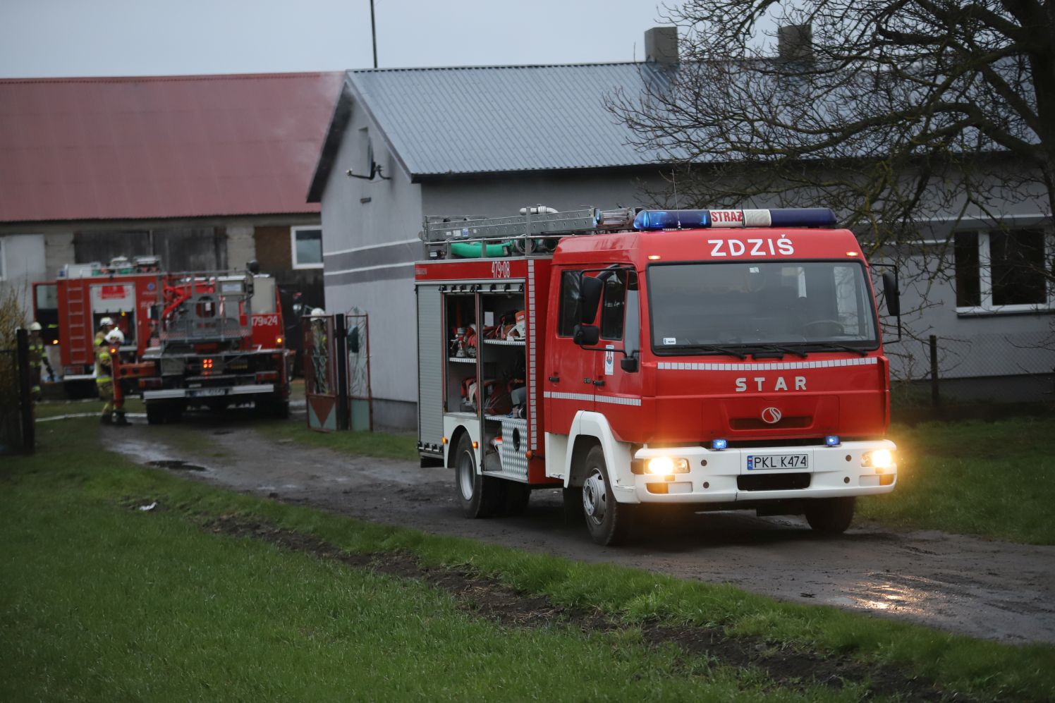 Strażacy z Kutna pomagali gasić pożar w sąsiednim powiecie