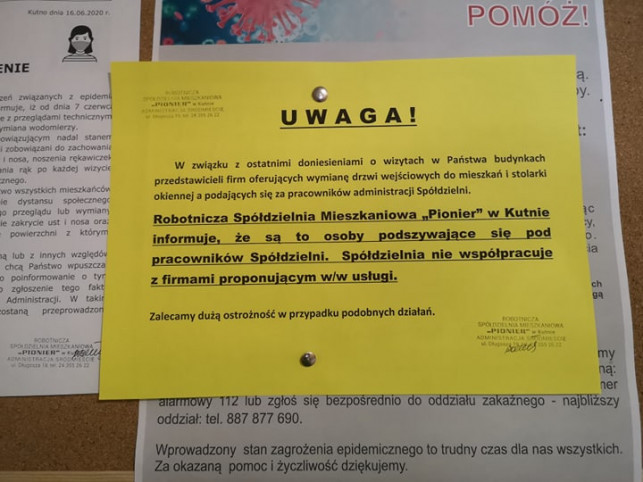 Pionier ostrzega przed tymi oszustami. Podszywają się pod pracowników spółdzielni i oferują... - Zdjęcie główne
