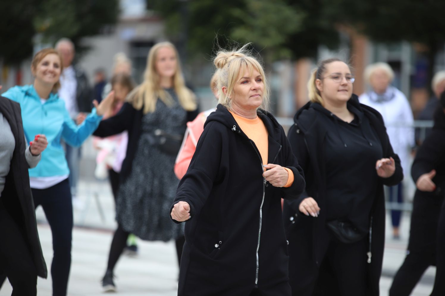 Na Placu Wolności w Kutnie odbywa się Maraton Fitness zorganizowany w ramach Budżetu Obywatelskiego