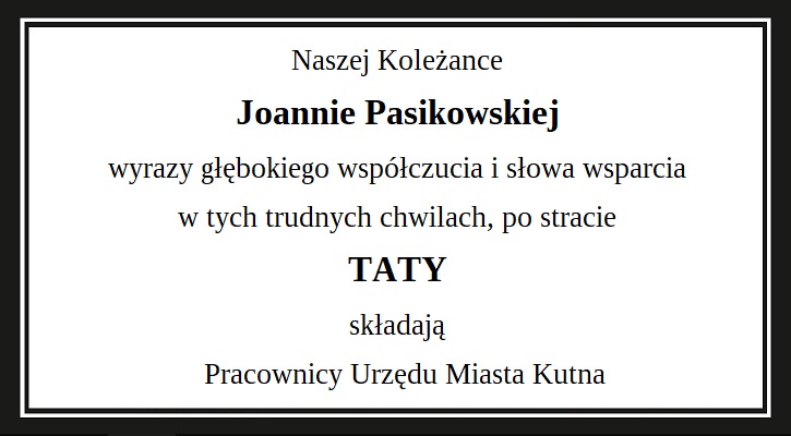 Kondolencje - Zdjęcie główne