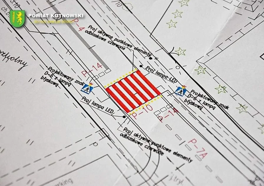 W powiecie kutnowskim powstaną nowe aktywne przejścia dla pieszych. Gdzie dokładnie? 