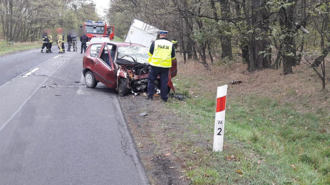 [ZDJĘCIA] Koszmarny wypadek! W starciu z tirem nie miał szans, żeby przeżyć... - Zdjęcie główne