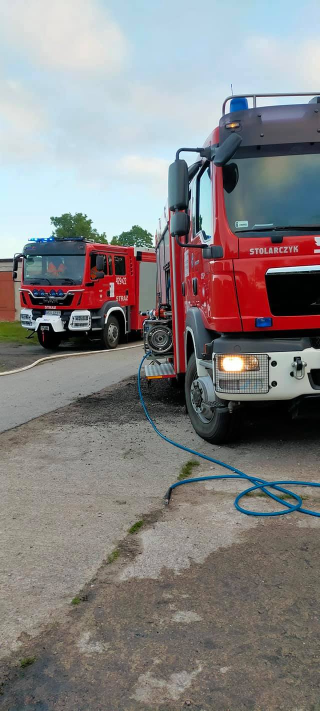 Pożar auta w Krośniewicach