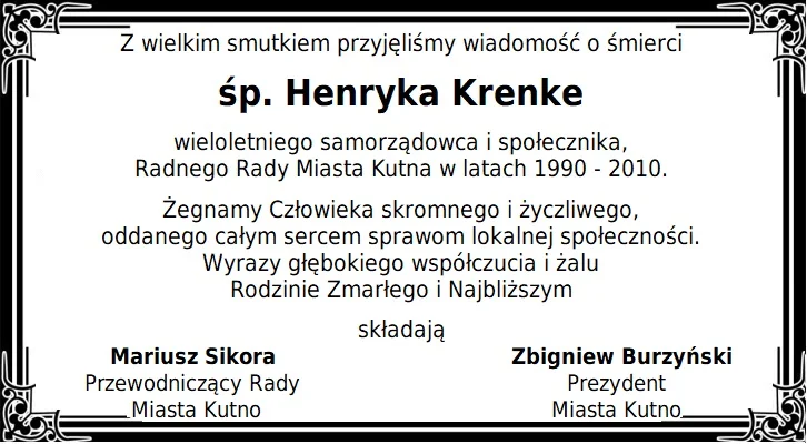 Kondolencje - Zdjęcie główne